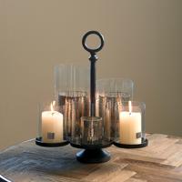 Rivièra Maison Kaarshouder 'Lisbon' Voor 6 kaarsen, kleur Mat Zwart - thumbnail