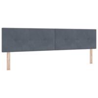 Boxspringbed met donkergrijs fluwelen matras 80x200 cm - thumbnail