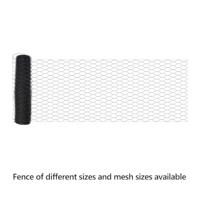 VidaXL Hexagon hek grijs 0,5 x 50 m pvc - thumbnail