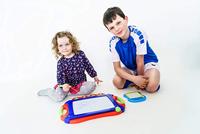 Magnet schilderbord 2 in 1 met 4 stempels - thumbnail