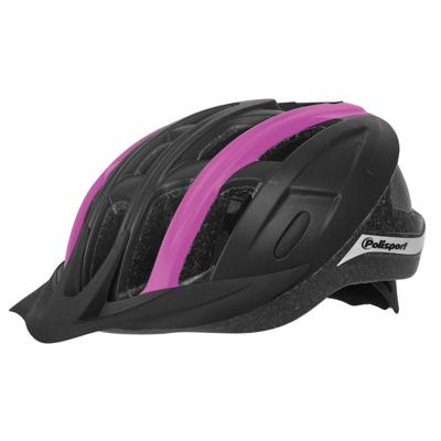 Pol Isport ride in fietshelm m 54-58cm zwart/fuchsia