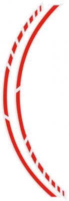 Tape voor wielen Foliatec Rood Neon