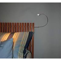 Heitronic Berta 27745 LED-bedlamp LED LED vast ingebouwd 1.5 W Warmwit Zilver - thumbnail