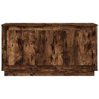 Dressoir 102x35x55 cm bewerkt hout gerookt eikenkleurig - thumbnail