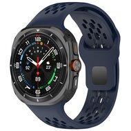 Siliconen sportband Holes Style - Donkerblauw - Samsung Galaxy Watch Ultra 47mm - thumbnail