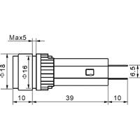 TRU COMPONENTS 140385 LED-signaallamp Rood 230 V/AC - thumbnail