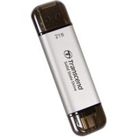 Transcend ESD310S 2 TB Externe SSD harde schijf USB-A 3.2 Gen 2, USB-C Zilver TS2TESD310S - thumbnail