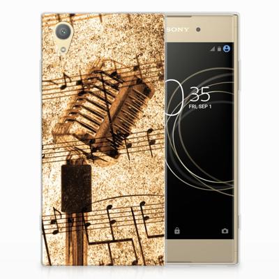 Sony Xperia XA1 Plus Siliconen Hoesje met foto Bladmuziek
