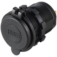 VOLTCRAFT VC-2USB4,8A Dubbel USB-stopcontact 12-24 V 4,8 A met beschermdeksel 12/24 V - thumbnail