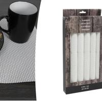 Svenska Living Placemat set a 6 30x45cm poly wit - thumbnail