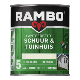 Rambo Pantserbeits Schuur & Tuinhuis Zijdeglans Dekkend - RAL 9010
