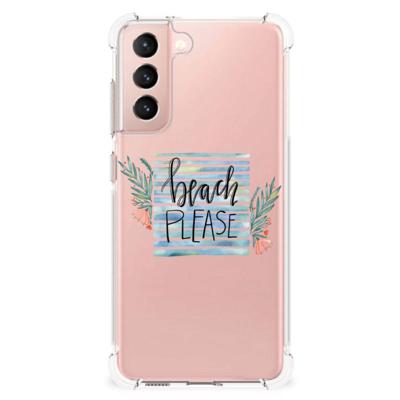 Samsung Galaxy S21 FE Stevig | Bumper Hoesje | Boho Beach Samsung Galaxy S21 FE Stevig | Bumper Hoesje | Boho Beach