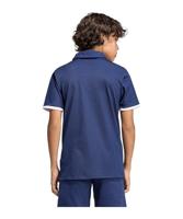 adidas Entrada 26 Polo Kids Donkerblauw Wit - thumbnail
