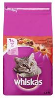 Whiskas Adult 1+ met rund kattenvoer 3,8 kg - thumbnail