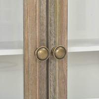 Wandkast 49x22x59 cm bewerkt hout wit - thumbnail