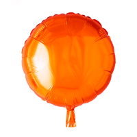 Folieballon Rond Oranje (45cm) - thumbnail