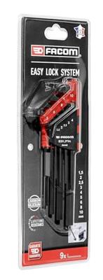 FACOM Set van 9 lange mannelijke sleutels