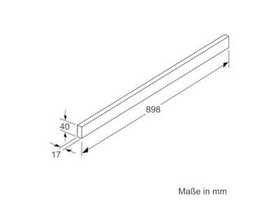 Siemens LZ49551 greeplijst 90 cm rvs