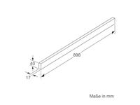 Siemens LZ49551 greeplijst 90 cm rvs - thumbnail