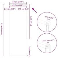 Rolgordijn 50x150 cm verduisterend stofbreedte 45,7cm polyester - thumbnail