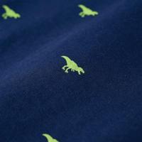 Kindershirt dinosaurusprint 116 marineblauw - thumbnail