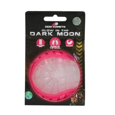 Dog Comets Glow in the Dark Moon Pink M Dog Comets Glow in the Dark Moon Pink M