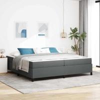 Boxspring bed Donkergrijs, Zwart 200 x 200 cm - thumbnail