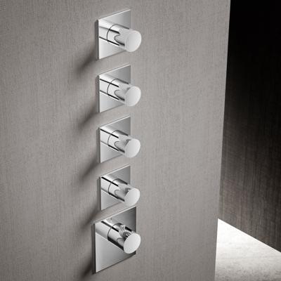 Hotbath Mate Afbouwdeel High Flow 4 Stopkranen Vierkant Geborsteld Nikkel Hotbath Mate Afbouwdeel High Flow 4 Stopkranen Vierkant Geborsteld Nikkel