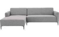Goossens Bank Key West lichtgrijs, stof, 2,5-zits, modern design - thumbnail