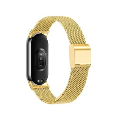 Milanese bandje - Goud - Xiaomi Smart Band 8 / 9 / 10 Milanese bandje - Goud - Xiaomi Smart Band 8 / 9 / 10