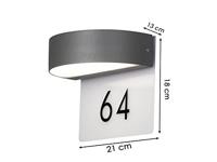 Konstsmide Monza 7855-370 LED-buitenlamp (wand) Energielabel: G (A - G) 9 W Antraciet - thumbnail