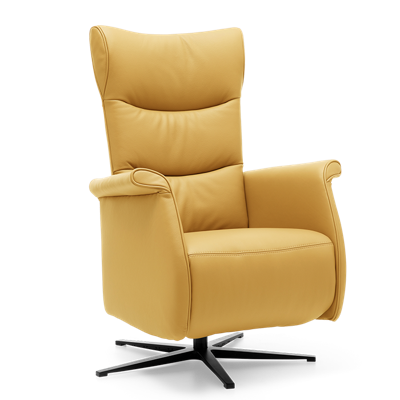 Relaxstoel Wilson Geel Leer Relaxstoel Wilson Geel Leer