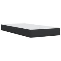Boxspring met matras kunstleer zwart 90x190 cm - thumbnail