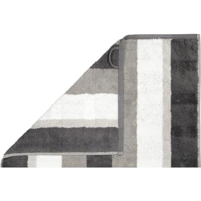 Cawö Cawo Noblesse Stripes Badlaken 80x150 anthrazit