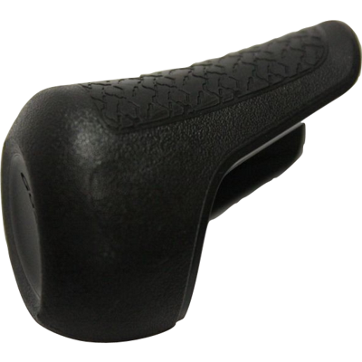 Gazelle Handvat dop links - zwart met zwarte bies