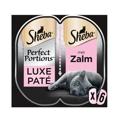 Kattenvoer Perfect Portfions Adult zalm in loaf 3 pack (2x37,5 g) 1x8 Sheba - Sheba Kattenvoer Perfect Portfions Adult zalm in loaf 3 pack (2x37,5 g) 1x8 Sheba - Sheba