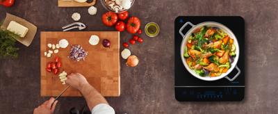 Vrijstaande inductiekookplaat - MEDION - MD 17595 - 1 brander - L 29 x D 36 cm