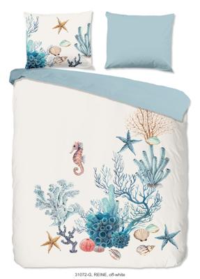 Good Morning Dekbedovertrek "maritiem" - Wit - (200x200/220 cm) - Katoen