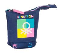Potloodetui Benetton Cool Marineblauw 8 x 19 x 6 cm - thumbnail