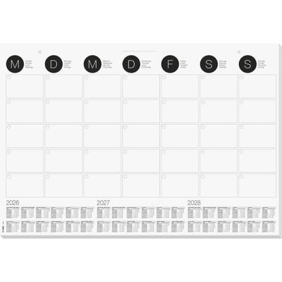 Sigel H6550 Bureau onderlegger Papier Maandkalender (b x h) 59.50 cm x 41 cm 2026, 2027, 2028 12 vellen Sigel H6550 Bureau onderlegger Papier Maandkalender (b x h) 59.50 cm x 41 cm 2026, 2027, 2028 12 vellen