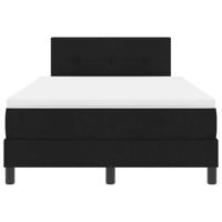 Boxspringbed met matras met matras Zwart 120 x 200 cm Stof - thumbnail