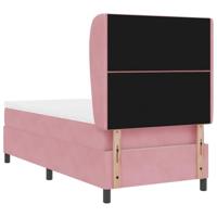 Boxspringbed met matras Roze 200 x 100 cm Polyester - thumbnail