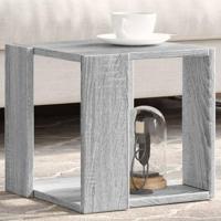 Salontafel 32x32x30 cm bewerkt hout grijs sonoma eikenkleurig - thumbnail