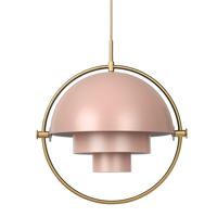 Gubi Multi-Lite Hanglamp - Messing & Mat Roze - thumbnail