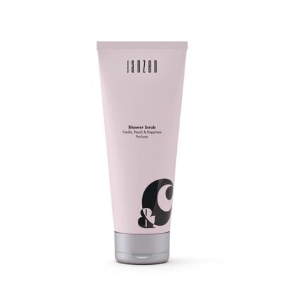 JANZEN x &C douchescrub vanilla, peach & happiness 200 ml