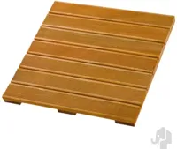 Elephant hardhouten terrastegel bangkirai 50x50x2,4 cm met fijn ribbel profiel - thumbnail