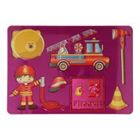 Tekensjabloon Brandweer, 27x19cm - thumbnail