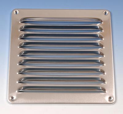 Aluminium Schoepenrooster Opbouw 195 X 195mm - Alu (1-2020a) Aluminium Schoepenrooster Opbouw 195 X 195mm - Alu (1-2020a)