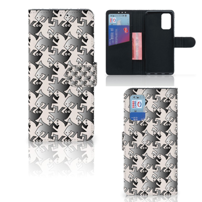 Samsung Galaxy A32 4G | Telefoonhoesje | Met pasjeshouder | Salamander Grey