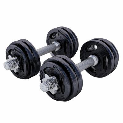 Dumbellset 30 kg Gripper Gietijzer Zwart